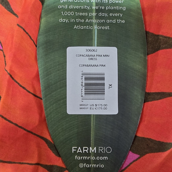 FARM Rio Dress in Pink and Orange Floral - Picture 2 of 2